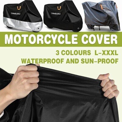 Heavy Duty Motorcycle Motorbike Cover Waterproof Outdoor Rain Dust UV Protector