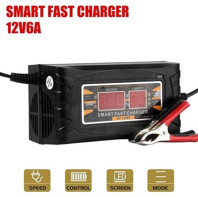 12V Intelligent Battery Charger Smart Trickle Maintainer Pulse Repair Car Bike