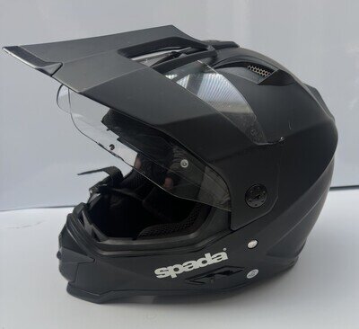 Spada Intrepid 2 Matte Black Adventure Motorcycle Helmet Large 59-60cm