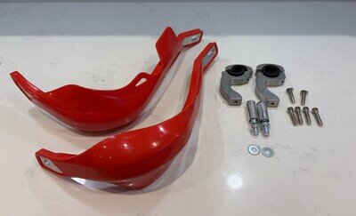 🇬🇧MX Enduro aluminium re-enforced hand guards Yamaha 7/8 22mm RED🏍️