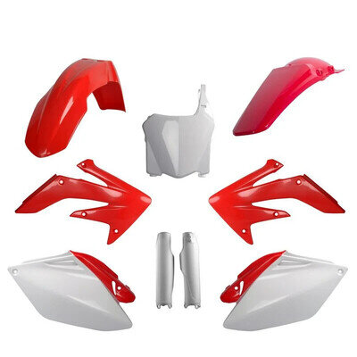 Honda Plastic Kit CRF 250 R 2008 - 2009 OEM Red White 91521 motocross Polisport