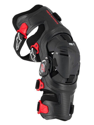 2027 Alpinestar RK-7 Plasma Motocross Knee Braces Black Red Adults