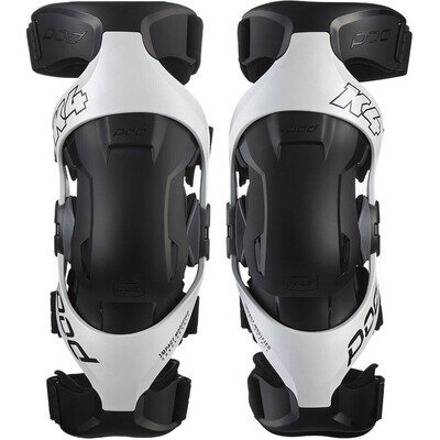POD K4 V2.0 Motocross Enduro MX Race OffRoad Knee Braces White Pair Adults