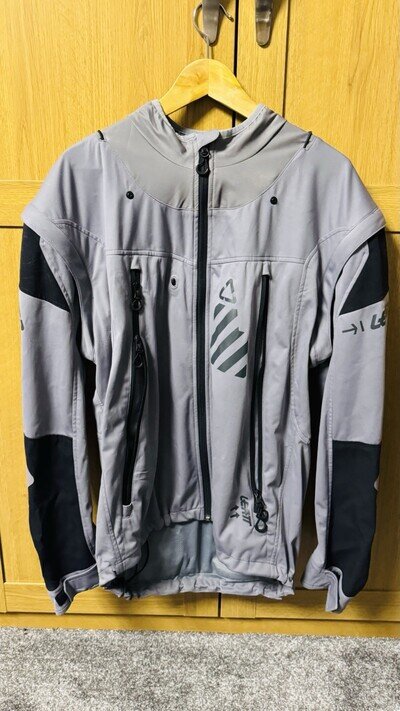 Leatt GPX 4.5 Lite Enduro Jacket Mens XL Grey Motocross MX Brace Ready Good Cond