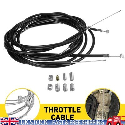Universal Motorcycle Cable Kit Clutch +Brake + Throttle For Motorbike Repair Kit