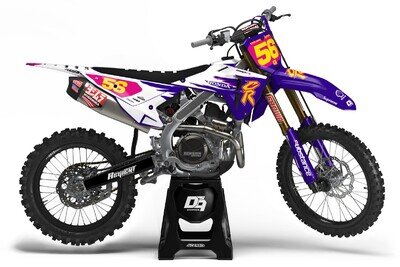Honda Motocross MX Graphics Decal Sticker Kit Velocity | CRF CR XR All Models