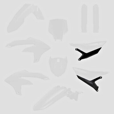 YAMAHA PLASTIC KIT INC FORK GUARDS YZF 450 2026 Polisport WHITE Motocross