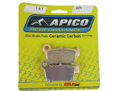 APICO REAR BRAKE PADS - KAWASAKI KXF250 04-26 MOTOCROSS MX BIKE PT187-K1