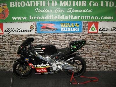 1998 R-reg Aprilia RS250 Chesterfield 2 stroke GP replica in black 1998 R-reg Aprilia RS250 Chesterfield 2 stroke GP replica in black