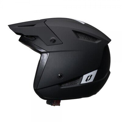 JITSIE HT1 SOLID TRIALS BIKE OPEN FACE HELMET BLACK GREAT QUALITY. NEW FOR 2026