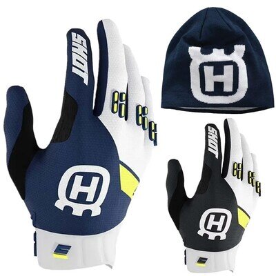 Husqvarna mx gloves motorcross enduro black or blue