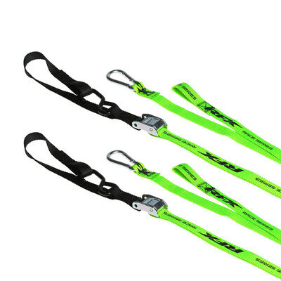 RFX MOTOCROSS TIE DOWNS STRAPS Hi Viz Black BNWT MX Transport