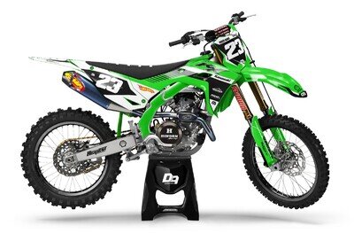 Kawasaki Motocross MX Decals Graphics Sticker Kit Fury - KX KLX KFX