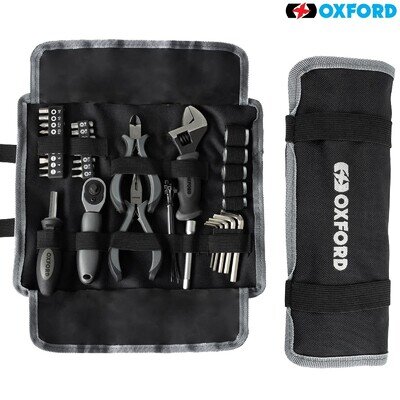 Oxford Motorcycle Motorbike Tool Roll Pro 35 Piece Set Scooter Compact OX169