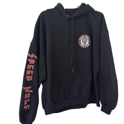 Men's XL Black Hooded Sweatshirt Motocross Graphic Dirt Bike Hoodies Old School