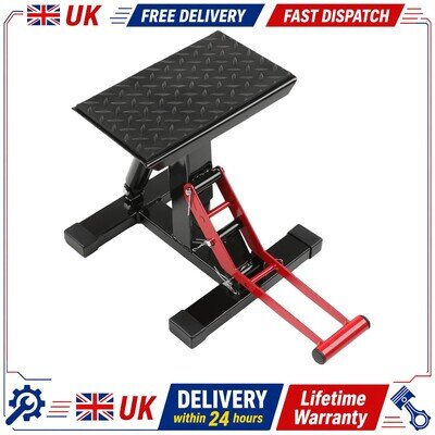 Motocross Red Lift stand MX Bike Stand - Heavy Duty Off-Road Stand MOTORBIKE