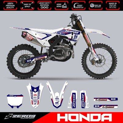 HONDA MX Graphics Kit Motocross Graphics Decals CR CRF CRF X 125-500 STUX W/R