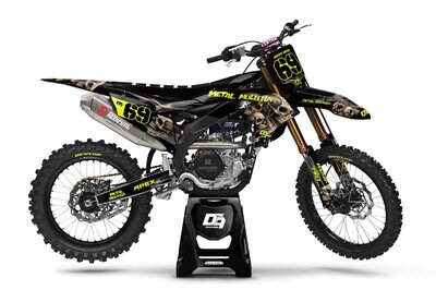 Yamaha Motocross MX Graphics Decal Sticker Kit Skully | YZ YZF WR All Models