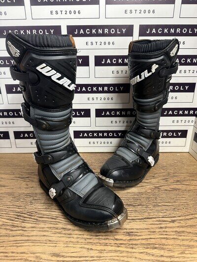 Wulfsport Wulf Adults Libre MX Motocross Bike Black - UK 9 - US 10 - EU 43