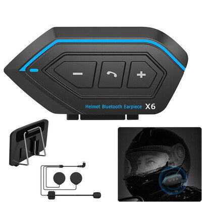 Waterproof Motorcycle Rechargeable Helmet Bluetooth Headphone Stereo Headset