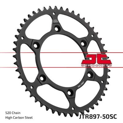 KTM SX SXF EXC 125 150 250 350 450 50T Steel Rear sprocket black motocross JT