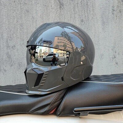 Retro Motorcycle Helmet ABS Lightweight Full Coverage Racing Motorbike Helmets