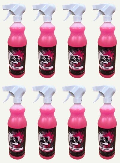 8 x 1 Litre Muk Junkie MX off road Bike Wash Cleaner mx Motocross Enduro motox