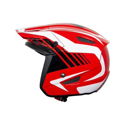 JITSIE HT1 GETZ TRIALS BIKE OPEN FACE HELMET. RED. GREAT QUALITY NEW FOR 2026