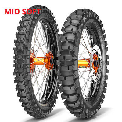 Road Legal MX Tyres Metzeler MC360 Mid Soft 80/100 -21 & 140/80 -18 TT Pair