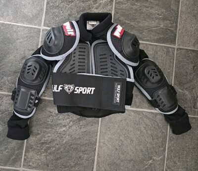 Unisex Kids Wulfsport Motocross Body Armour Chest Protector Age 3-4