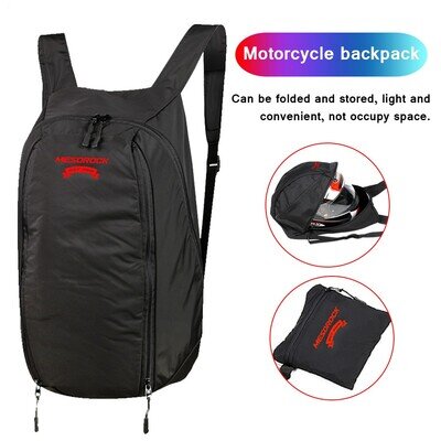 Waterproof Motorcycle Backpack 28L Motorcycle Helmet Holder Storage Bag Travel