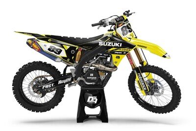 Suzuki Motocross MX Graphics Decal Sticker Kit Zuki | RM RMZ DRZ All Models