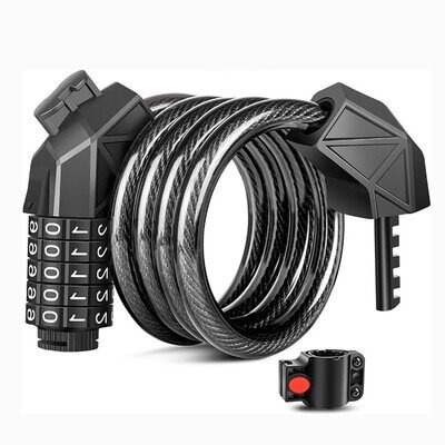 Strong Heavy‑Duty Motorbike Security Chain & Padlock Lock For Motorcycle Bike