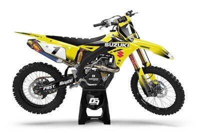 Suzuki Motocross MX Graphics Decal Sticker Kit Bryv | RM RMZ DRZ All Models