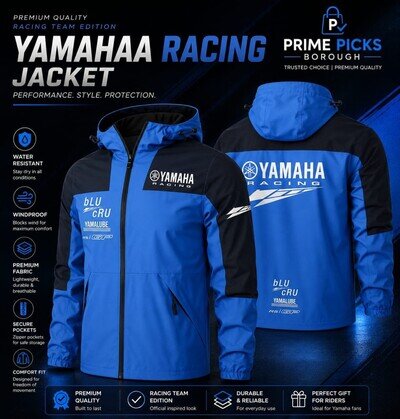 Yamaha Motorcycle Jacket Windbreaker Enduro Motocross Riding Racing Biker Coat