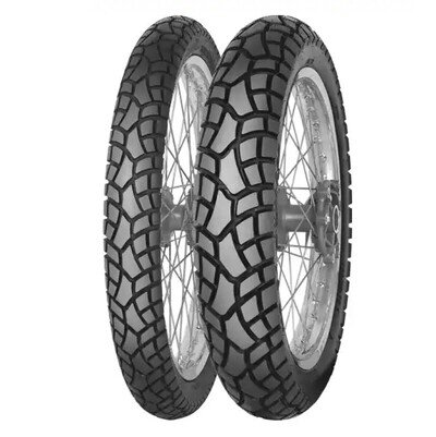 ADV Motorcycle Tyres MITAS 90/90 -21 54S TT & 120/80 -18 62S TT MC24 Pair