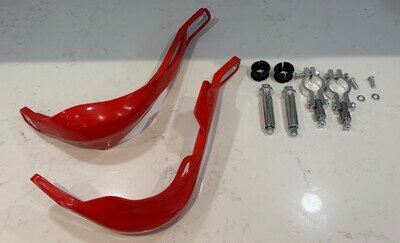 🇬🇧MX Enduro aluminium Red Re-enforced hand guards 7/8’’ 22mm Handlebar .