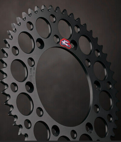 Renthal Rear Sprocket 428 48T Black Suzuki Yamaha MX Motocross Off-Road