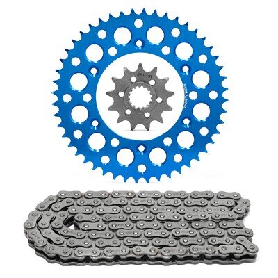 520 Non O-Ring Chain Sprocket Kit 13T 48T for KTM EXC SX Motocross XCF-W XC Blue