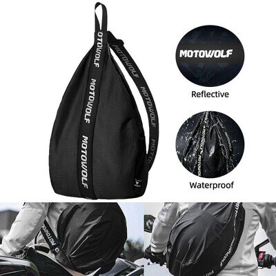 Motorcycle Helmet Bag Motorbike Helmet Reflective Storage Shoulder Bag Backpack