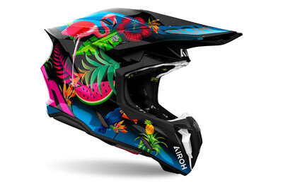 Airoh Twist 3 Amazonia Gloss MX Helmet - TW3TAM35
