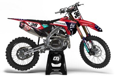 Honda Motocross MX Graphics Decal Sticker Kit Fury | CRF CR XR All Models