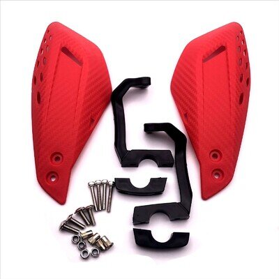 Universal 7/8" 22mm Motocross Hand Guards Dirt Bike ATV Enduro Red UK