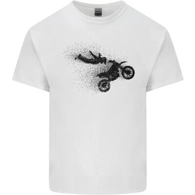 Abstract Motocross Rider Dirt Bike Mens Light Cotton T-Shirt