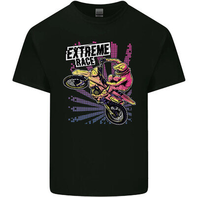 Extreme Race Motocross Dirt Bike Motorbike Mens Light Cotton T-Shirt