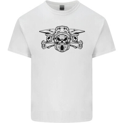 Motocross Skulls Dirt Bike MotoX Motorcycle Mens Light Cotton T-Shirt