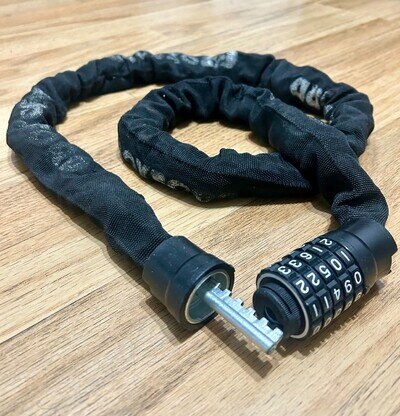 8MM OXFORD CHAIN LOCK - COMBINATION LOCK - 1.5m LONG