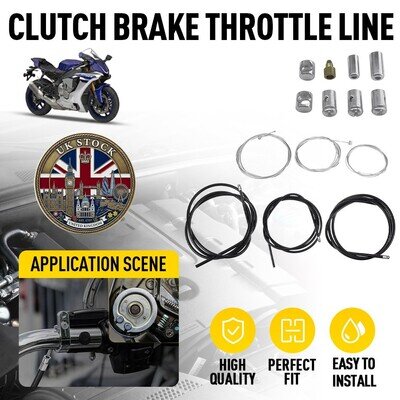 Motorbike Throttle Clutch Brake Cable Repair Kit Universal 6Pcs Set For Kymco UK
