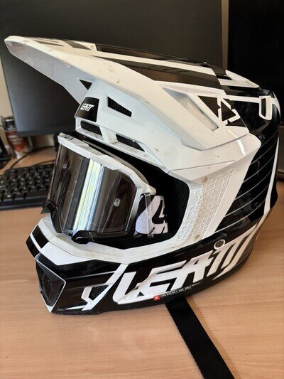 Leat 7.5 Motocross Helmet & Goggles Set