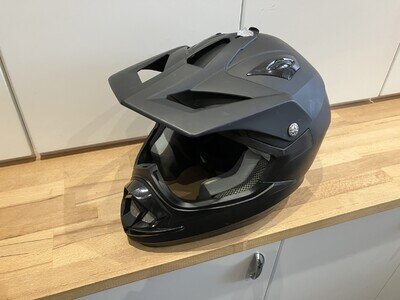 GSB XP-14B Full Face ACU Motocross Enduro Off Road Helmet - Matt Black Large